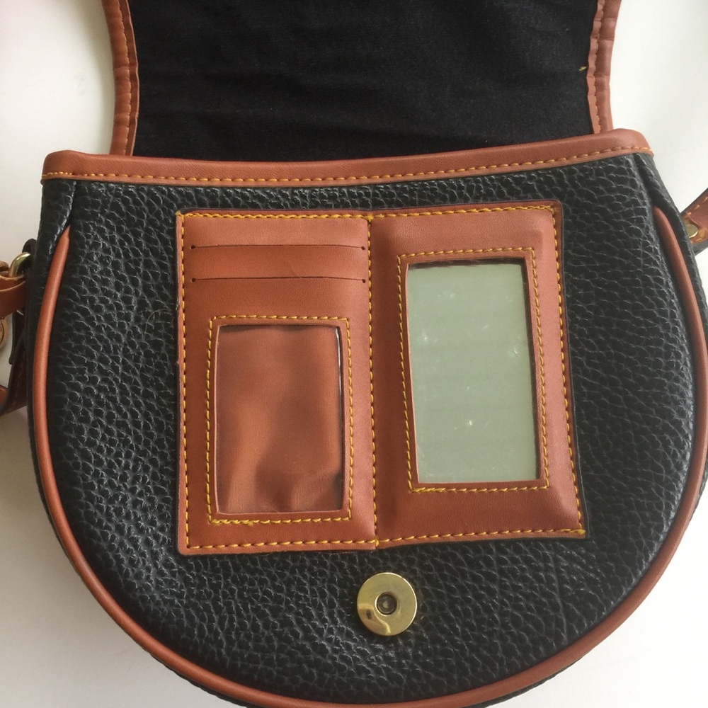 Vintage Dooney & Bourke Black/Brown Gladstone - Picture 4 of 7